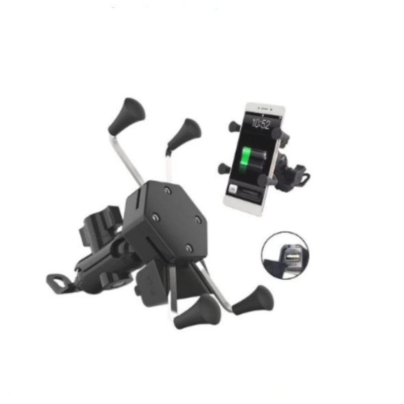 Suporte para motocicleta USB para carregador de rotação 360