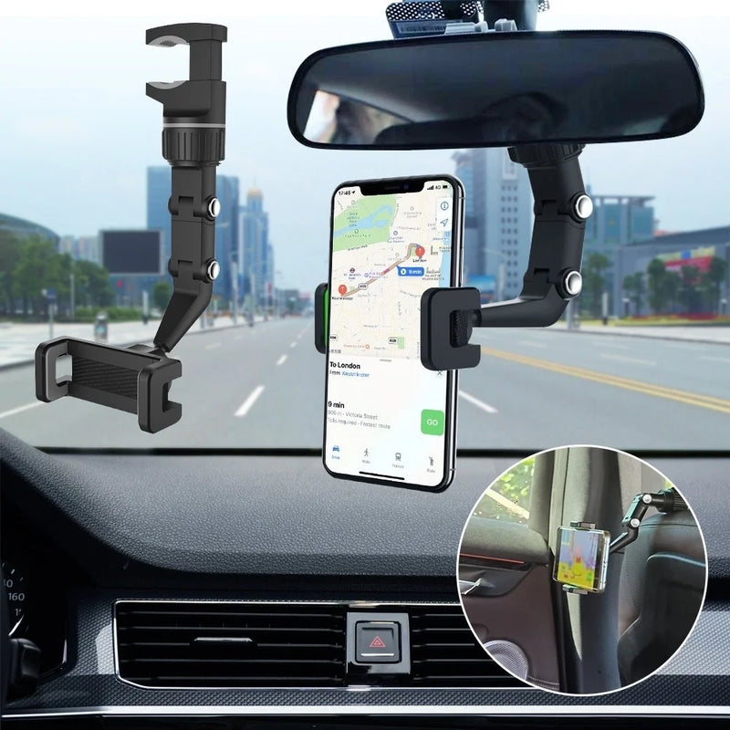 ALFA Suporte Multifuncional Carro Espelho Retrovisor E Mesa universal GPS Celular Automóvel
