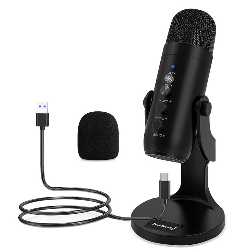 Microfone condensador USB