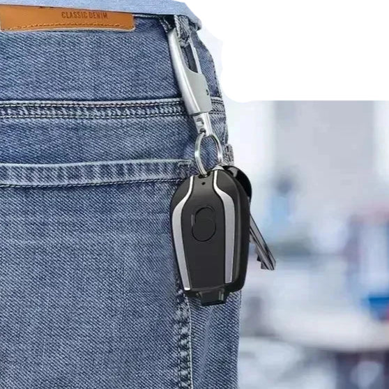 Mini chaveiro móvel de banco de potência, bateria externa portátil de emergência para Android e telefone 1500mAh