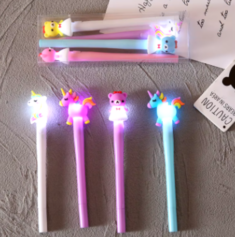 Caneta com Led - kit com 12